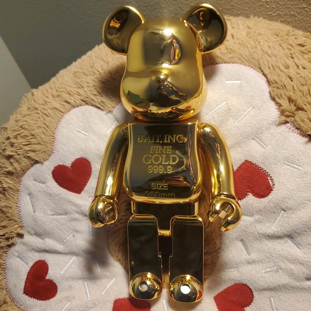 400% Bait x Bearbrick Gold Bar 999.9